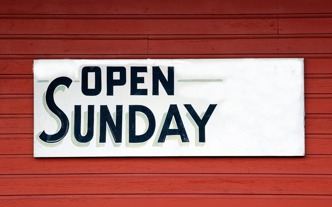 Sonntagsöffnungsverbot aufheben
