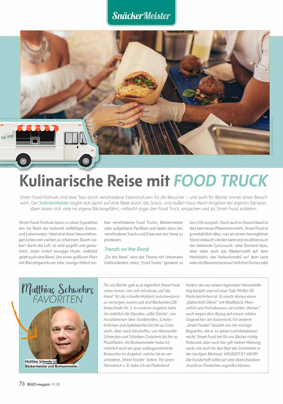 Kulinarische Reise mit Food Truck